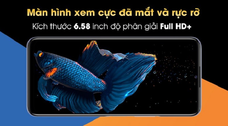 Vivo Y53s có độ sáng tối đa là 450 nits